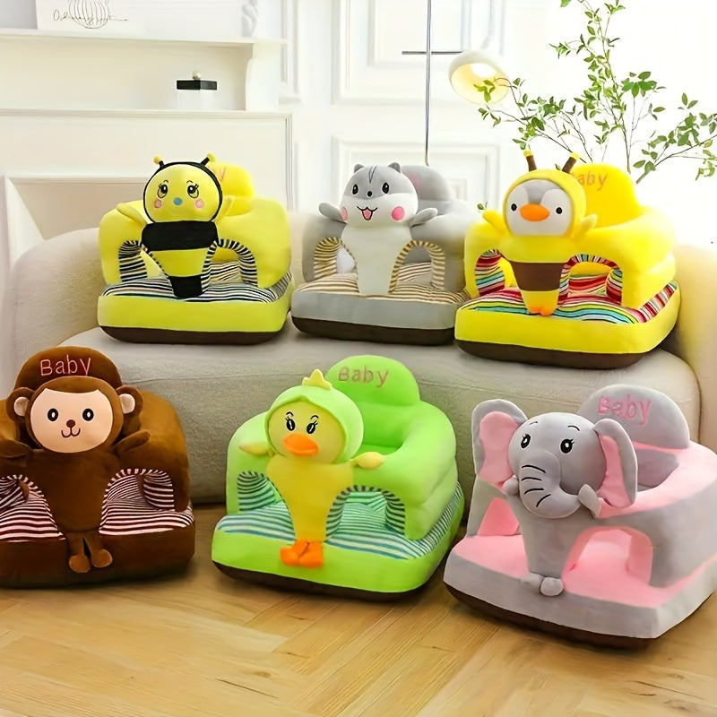 1 Cute Cartoon Youngsters Sofa Chair - Soft, Thickened, Sturdy Green Safe for Youngsters to Safely Learn to Sit And Play - Portable, Space-saving Design