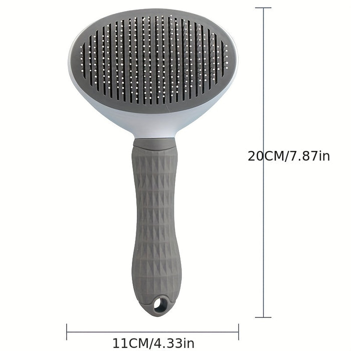 1pc One-Click Cat & Dog Hair Removal Comb with Floating Needle for Easy Pet Grooming