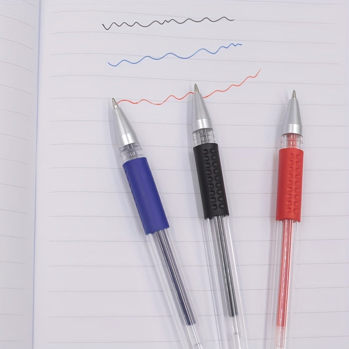 10pcs Gel Pens Set Black Blue Red Refill Gel Pen Bullet Tip 0.5mm School & Office Supplies Stationery kawaii accessories stationery Japanese Office School Cute