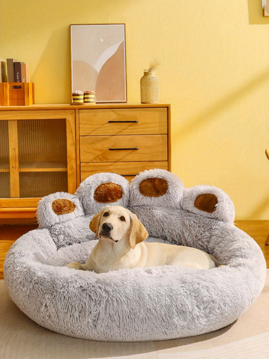 Soft Long Plush Cat kennel dog kennel winter warm pet bed Cat Bed Cat Mat Animals Sleeping Sofa Christmas Gift