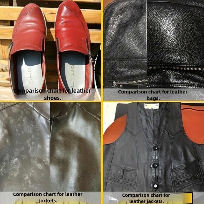 Luxury High-Gloss Wave Shoe Shine Sponge, Multi-Use High-Density Polish Applicator for Leather Shoes, Boots, Bags and Jackets - Ideal for Living Room and Bedroom Use - Perfect Christmas Gift
