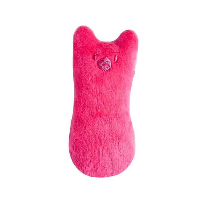 1pc Cat Design Cat Teaser Toy Containing Squeaky Plush Pillow Toy Interactive Pet Supply