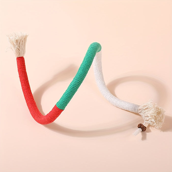 1pc Durable Cat Bite Rope Toy:  Interactive Cat Teeth Grinding Rope for Indoor Cats