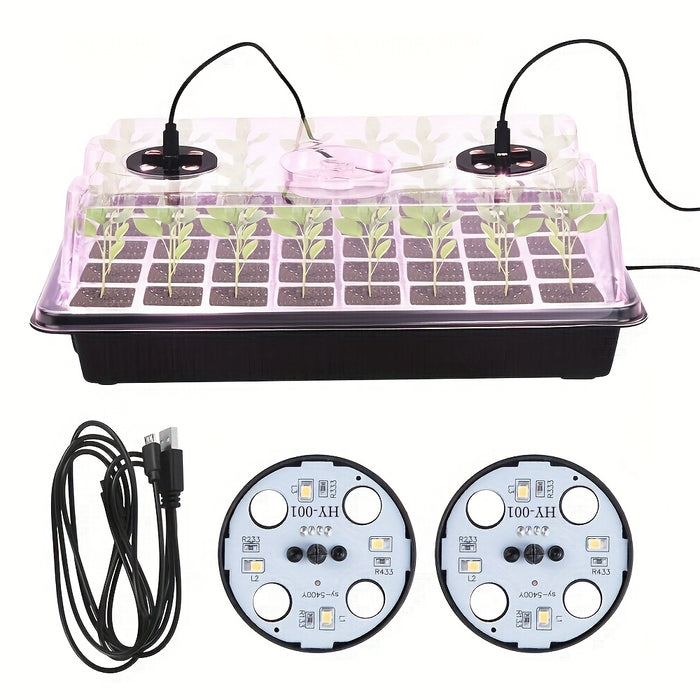 Plant LED Lights For Plants Seed Starter Trays Nursery Pots Seedling Tray Planter Flower Pots Lights Greenhouse Gardening Tools