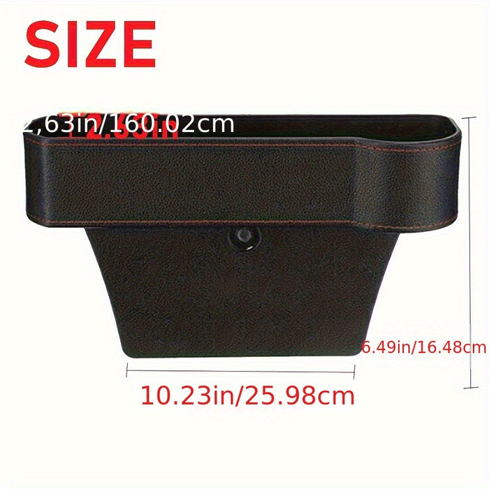 2pcs Car Seat Gap Catcher Filler Storage Box Pocket Organizer Holder ABS SUV -US