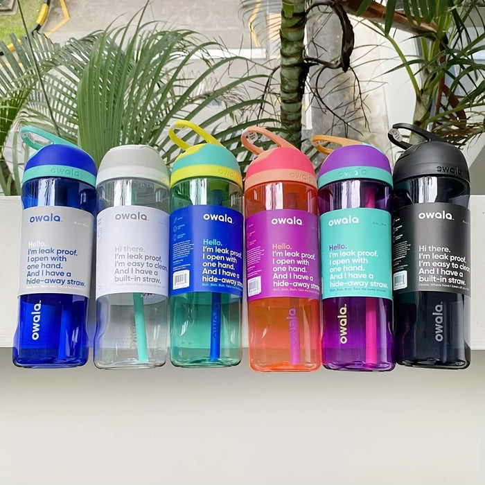 Owala FreeSip Tritan Travel Bottle — Food-Safe, BPA-Free; One-Touch Flip Lid, Leakproof Lock & Handle, FreeSip Dual Mode Sip (Suck/Drink), Portable for On-the-Go Use, Durable Anti-Drop Design