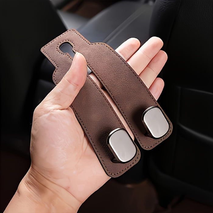 Car Seat Back Cover, Hidden Hook Design - Made of PU Material, Suitable for Various Models