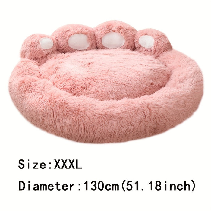 Soft Long Plush Cat kennel dog kennel winter warm pet bed Cat Bed Cat Mat Animals Sleeping Sofa Christmas Gift