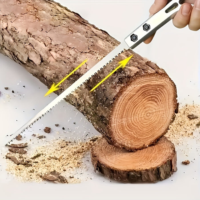 Versatile Mini Hand Saw for Gardening, Wall Paneling & Logging - Durable Plastic/Metal Construction, No Power Needed, Hand Saws for Tree Trimming