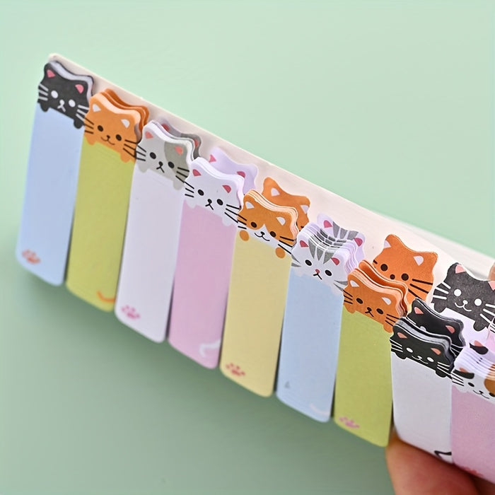 150 Sheets/Pack, Cute Cat-Themed Sticky Notes Set - Perfect for Bookmarking & Memos, Office Essentials