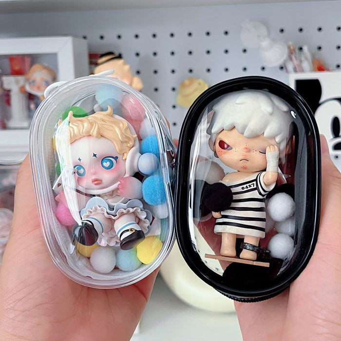 10/15cm Plush Doll Out Bag PVC Transparent Cotton Doll Transparent Display Pouch Clear Storage Case For Anime Cartoon Dolls New