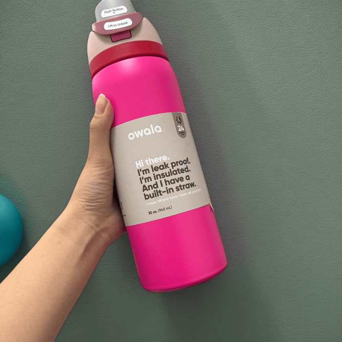 Owala freesip 32oz Stainless Steel Vacuum Insulated Tumbler with Straw Lid & Handle - Double-Wall Thermal Cup, Leakproo Travel, Office Reusable Insulated Bottle for Hot/Cold Drinks, Gym, Travel, Office Available in multiple c