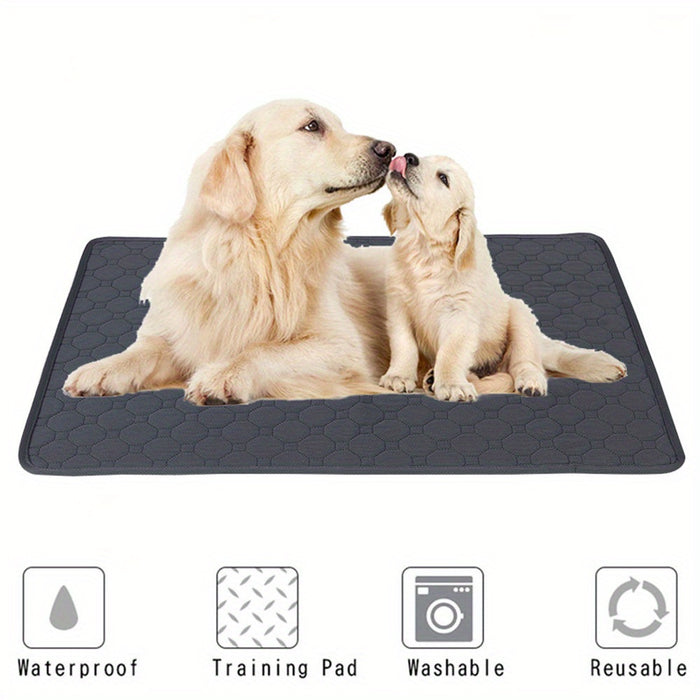 Washable Reusable Pet Pee Pad - Four-Layer Waterproof Dog Training Pad with Absorbent Core - Ideal for Housebreaking, And Travel - Cat Diaper And Dog Mattress Alternative Christmas Gift