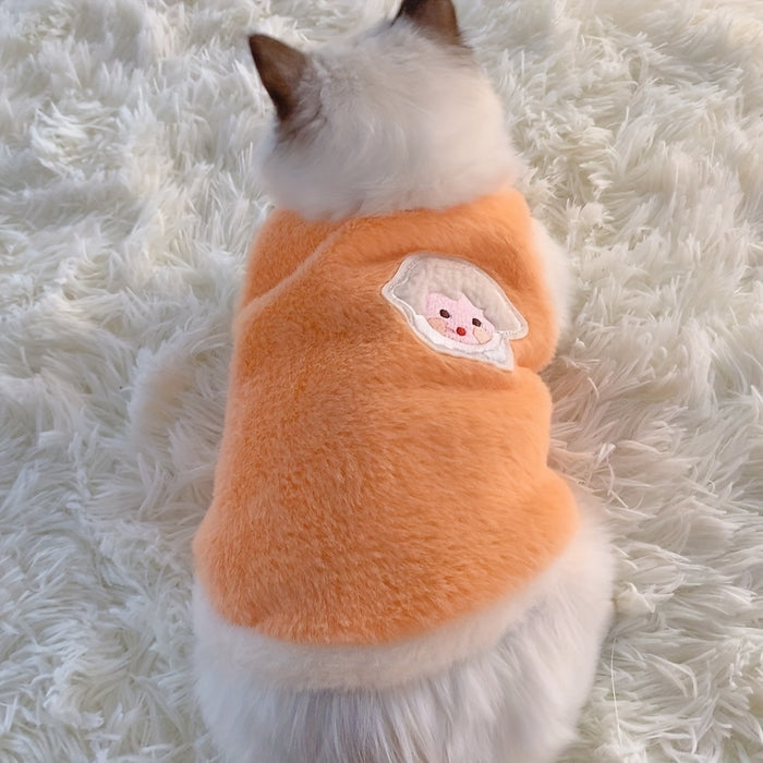 Adorable Autumn And Winter Cat Warm Thick Vest, To Prevent Shedding Christmas Gift