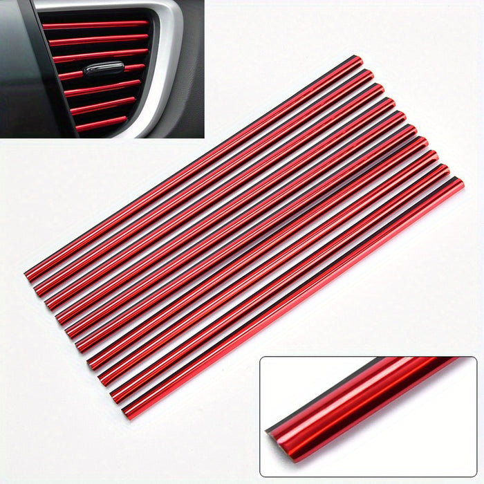 10pcs 10 Pcs Car Air Conditioner Outlet Decorative U-Shape Moulding Trim for Car Styling Door Edge Corner Protector