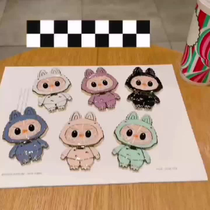 [Cute Animal Design Mounts] Cartoon Character ABS Phone Holder Stickers, Waterproof Adhesive Mounts, Cute Animal Design, with Horizontal and Vertical Support for Makeup Mirror and Mobile Phone
