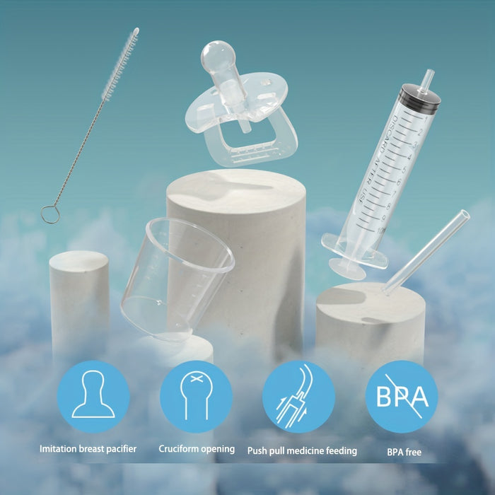 1pc Silicone Syringe Baby Pacifier Feeder, Food Fruit Milk Juice Medicine Feeder, Christmas Halloween Thanksgiving Day Gift