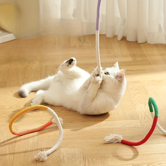 1pc Durable Cat Bite Rope Toy:  Interactive Cat Teeth Grinding Rope for Indoor Cats