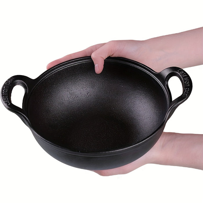 Pre-Seasoned Cast Iron Skillet with Dual Handles - Non-Stick, Durable Cookware for Outdoor Grilling & Camping, Mini, Versatile