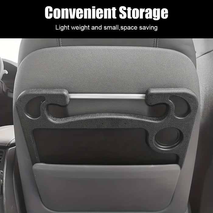 Multifunctional Car Steering Wheel Tray Table: Storage Rack for Phone, Snacks, and More
