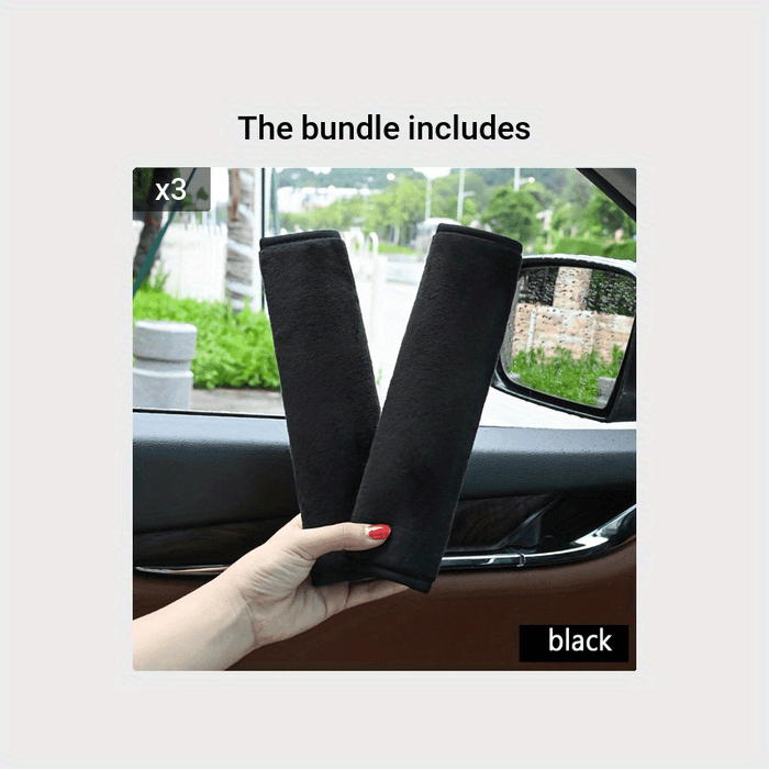 2pcs/set 2-Piece Car Seat Belt Covers, Soft Shoulder Pads for Adults & Teenagers, Comfortable Car Seat Belt Cushions for Cars, Trucks