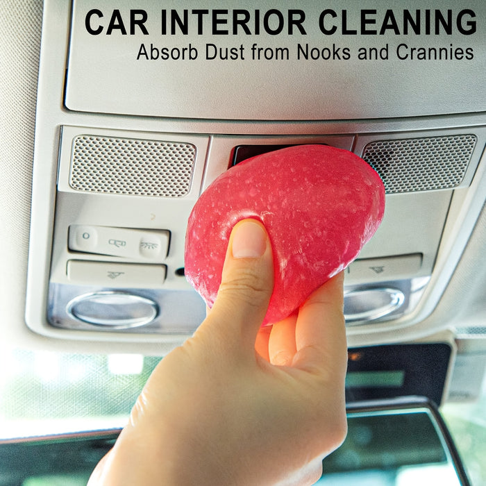 3 Packs of Automotive Cleaning Gel, Interior Cleaning Clay, Car Cleaning Mud, Interior Detailing, Gap Cleaning, Keyboard Cleaning, No Power Required, Suitable for Cleaning Car Interiors, Computer Cleaning, Gap Cleaning, Rose
