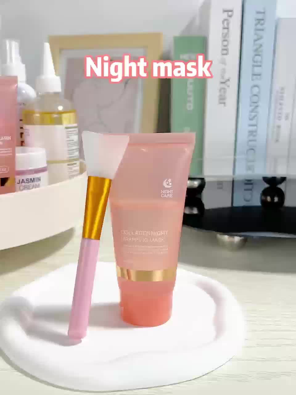 Tyramine Night Mask, Contains Tyramine and Hyaluronic Acid, Collagen, Collagen Mask, Paraben-free, Can Moisturize, Continuous Use Can Improve Skin Quality, Make Skin Feel Smoother, Suitable for Use Before Bed, Suitable for Ho