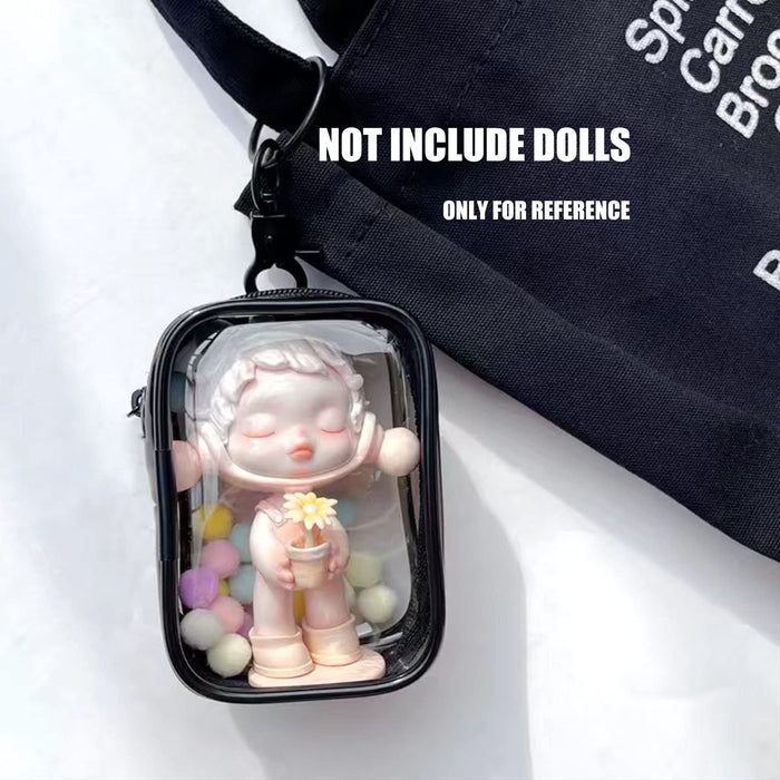 10/15cm Plush Doll Out Bag PVC Transparent Cotton Doll Transparent Display Pouch Clear Storage Case For Anime Cartoon Dolls New