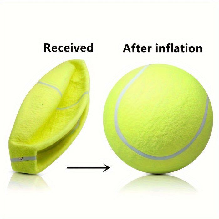 1pc Interactive Dog Toy - 24cm/9.5in Pet Tennis Ball For Training And Playtime
