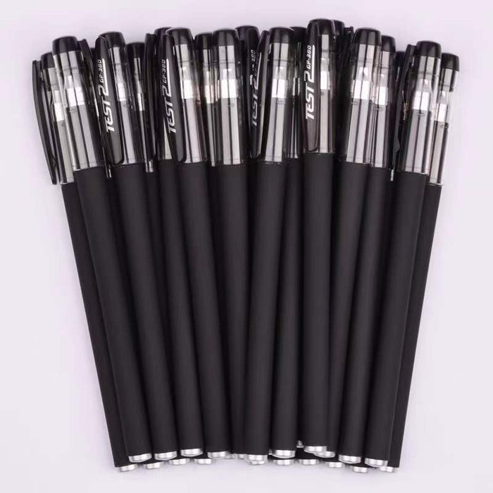10-piece 10-Piece Gel Pen Set: Red, Black, Water & Carbon Pens for Students, Exams & Office Use