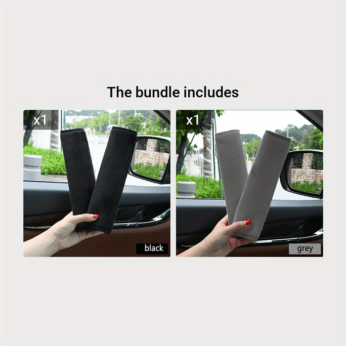 2pcs/set 2-Piece Car Seat Belt Covers, Soft Shoulder Pads for Adults & Teenagers, Comfortable Car Seat Belt Cushions for Cars, Trucks
