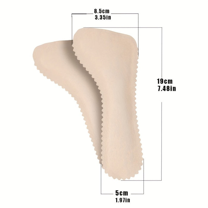 1pair Non-slip Cropped Insoles, High-heeled Shoes Insoles, Soft Breathable Sweat-absorbing Insoles