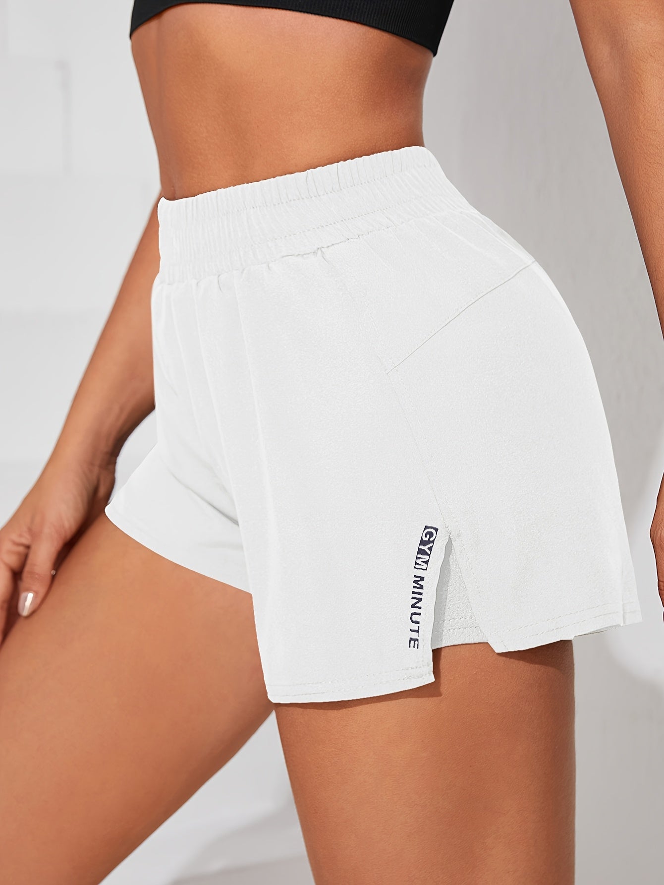 Womens Quick-Dry Casual Athletic Yoga Shorts with Pockets - Elastic Waistband, Slight Stretch Polyester Fabric, Machine Washable - Perfect for Running, Gym, Spring, Summer, and Fall Seasons