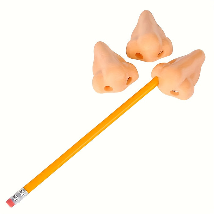 1pc/12pcs Novel Nose-Shaped Pencil Sharpener Set of 12 - Fun and Quirky Pencil Sharpening Solution