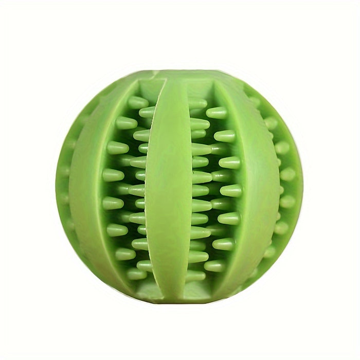 1pc Interactive Rubber Chew Toy for Small Dogs: Durable & Tooth-Cleaning Ball for Puppy Playtime