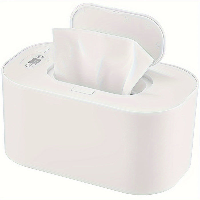 [Adjustable Temperature USB Wipe Warmer] Portable USB Youngsters Wipe Warmer with Adjustable Temperature (40-60°C) - Large Capacity, Smart Dispenser for Youngsters' Comfort & Convenience - Ideal for Home, Car, Travel - Green