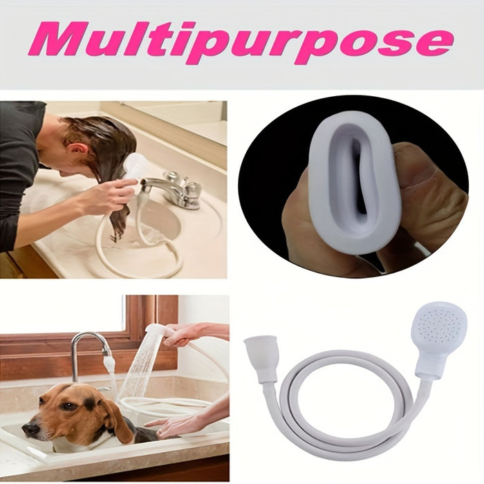 1pc Pet Cat Dog Shower Faucet Sprayer, Multi-Purpose Faucet with Easy Installation for Convenient Bathing