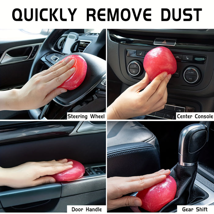 3 Packs of Automotive Cleaning Gel, Interior Cleaning Clay, Car Cleaning Mud, Interior Detailing, Gap Cleaning, Keyboard Cleaning, No Power Required, Suitable for Cleaning Car Interiors, Computer Cleaning, Gap Cleaning, Rose
