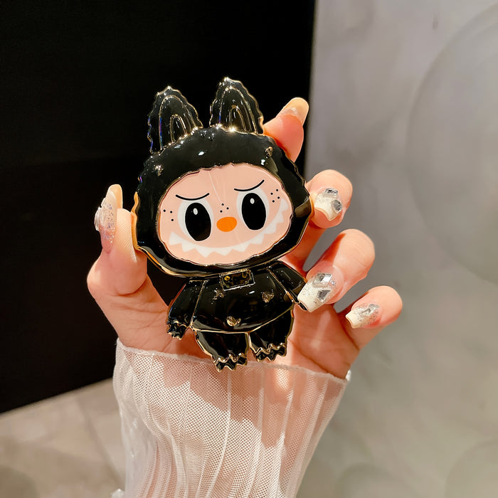 [Cute Animal Design Mounts] Cartoon Character ABS Phone Holder Stickers, Waterproof Adhesive Mounts, Cute Animal Design, with Horizontal and Vertical Support for Makeup Mirror and Mobile Phone