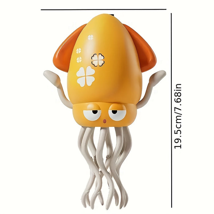 LED Light-Up Dancing Octopus Toy, Automatic Jumping Squid – Fun Indoor Entertainment Gift for Kids' Day, Christmas, Easter & Halloween Decorations, Classroom Rewards, Relaxing and Leisure Essential, USB Rechargeable with Li