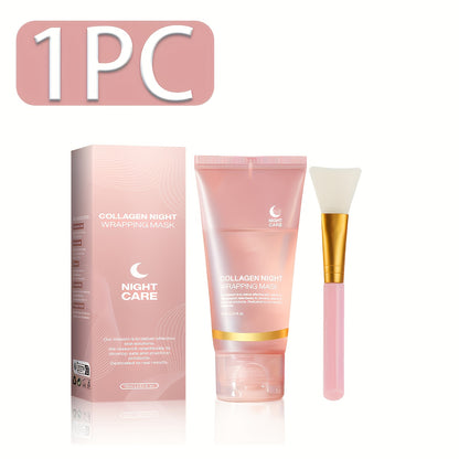 Tyramine Night Mask, Contains Tyramine and Hyaluronic Acid, Collagen, Collagen Mask, Paraben-free, Can Moisturize, Continuous Use Can Improve Skin Quality, Make Skin Feel Smoother, Suitable for Use Before Bed, Suitable for Ho