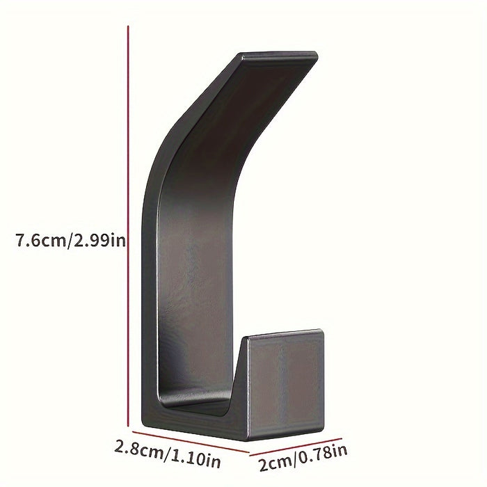 10PCS Heavy Duty Self-adhesive Wall Hooks Without Drilling, Art Deco, Strong Adhesive Door Back Hooks For Hanging Clothes, Hats, Handbags, Wall Hanging Household Gadgets, Home Organizers