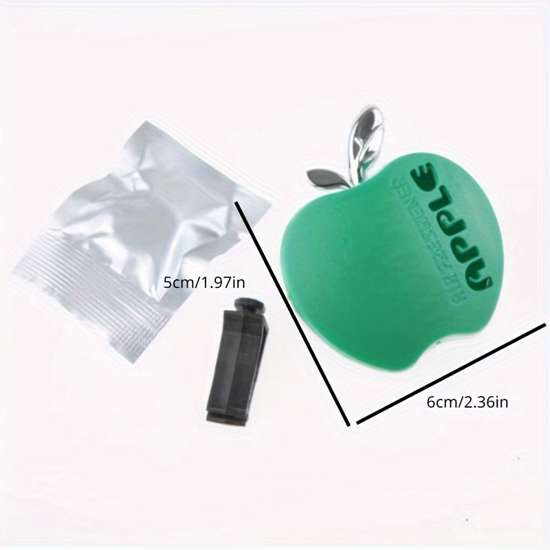 1 Pink Apple-Shaped Car Air Freshener with Floral Scent - Decorative Vent Clip Design, Includes Fragrance Insert, Ideal for Vehicle Interior Accessories, Vehicle Interior Scent|Apple Shaped Design|Durable Air Freshener
