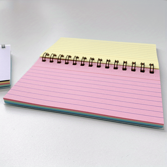 1pc Color Spiral Notebook, Simple Portable Student Journal Notebook, Student, Office