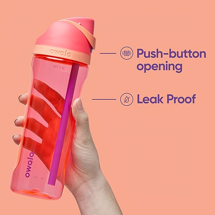 Owala FreeSip Tritan Travel Bottle — Food-Safe, BPA-Free; One-Touch Flip Lid, Leakproof Lock & Handle, FreeSip Dual Mode Sip (Suck/Drink), Portable for On-the-Go Use, Durable Anti-Drop Design