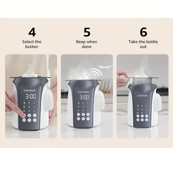 HAUTURE 8-in-1 Fast Bottle Warmer, Bottle Warmer for Breast milk and Formula, Auto Water Refill Accurate Temp Control, with Timer, Defrost, Sterilizing, Keep Warmer for All Bottles