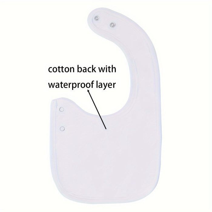 12pcs Set Of Cartoon-printed, Adjustable Snap-on Waterproof Feeding Bibs for Boys And Girls, Suitable for Spring, Summer, Autumn, And Winter.