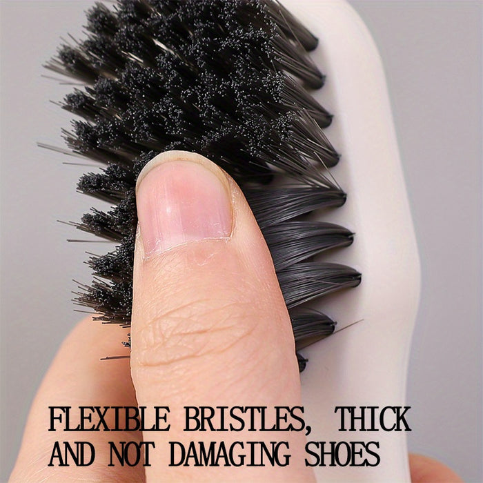 1pc Long Handle Shoe Brush with Liquid Holder, Multifunctional Shoe Cleaning Brush for Household Use, Soft Bristles Shoe Tool