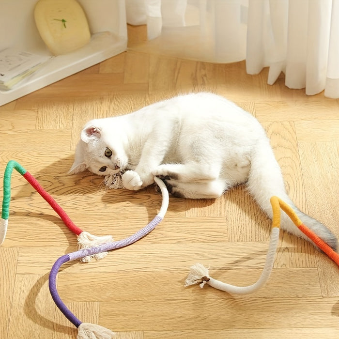 1pc Durable Cat Bite Rope Toy:  Interactive Cat Teeth Grinding Rope for Indoor Cats