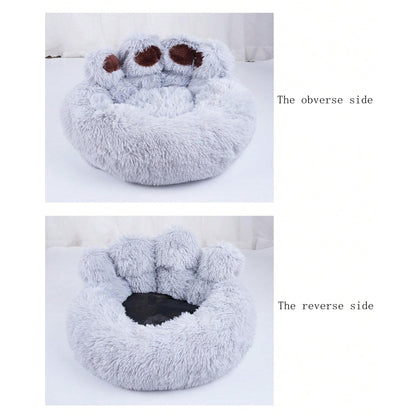 Soft Long Plush Cat kennel dog kennel winter warm pet bed Cat Bed Cat Mat Animals Sleeping Sofa Christmas Gift